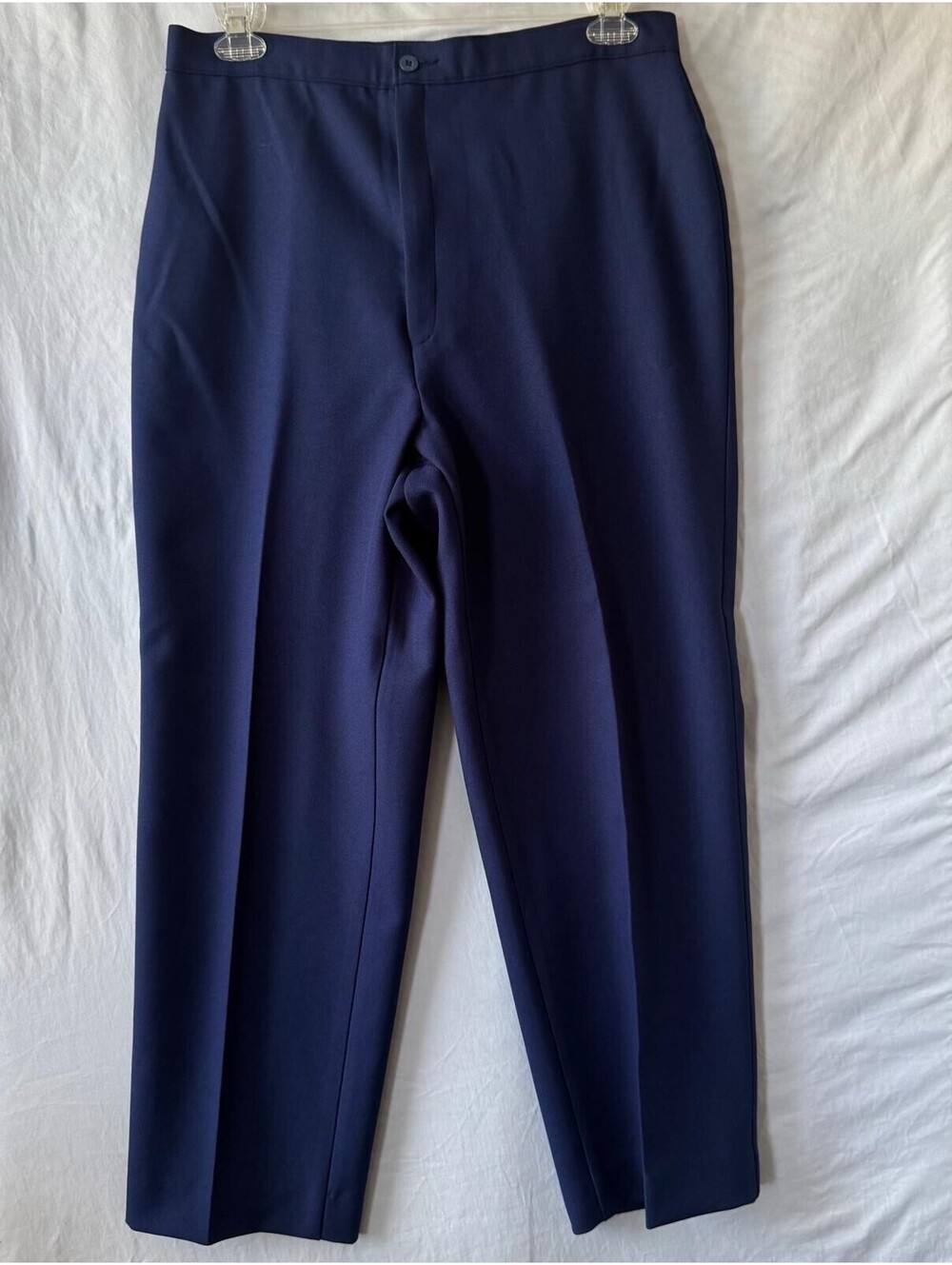Bend Over Pants 20 Navy High Rise Pleated Dress Trouser Vintage